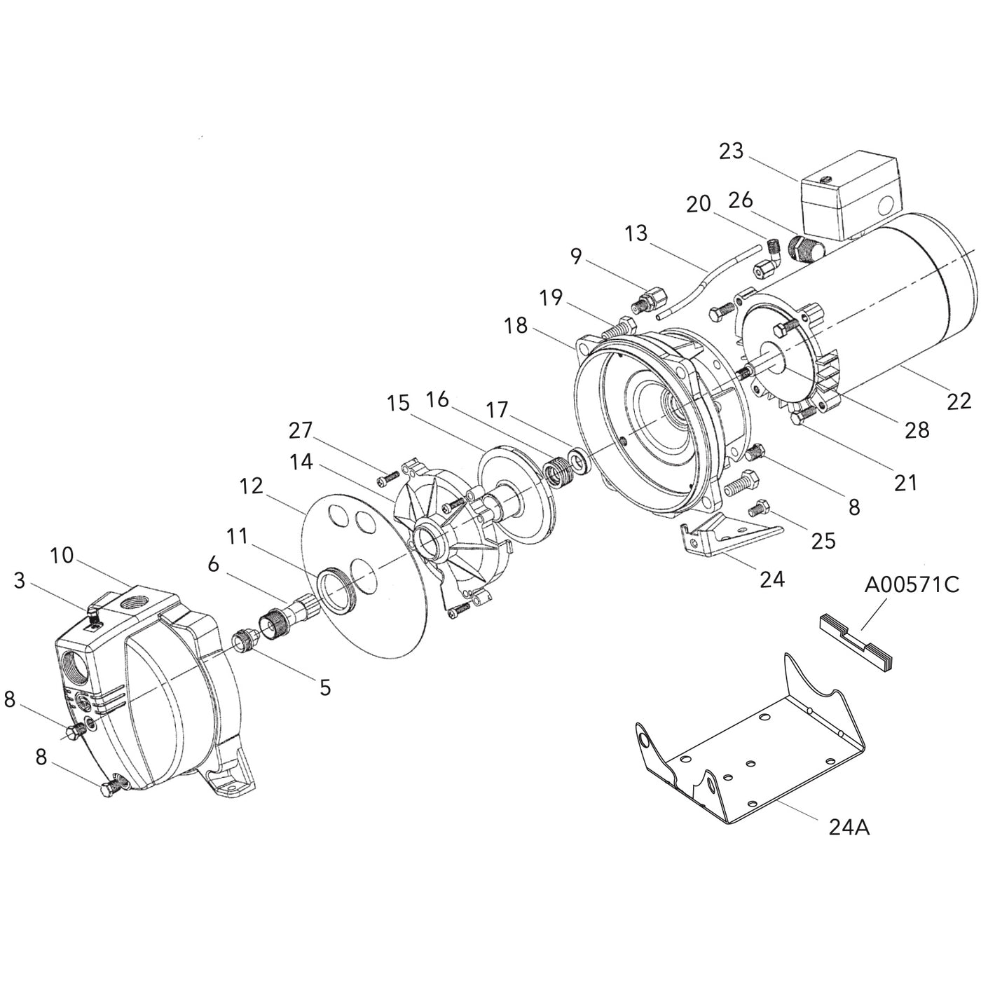 Goulds J15S JS+ Series Shallow Well Jet Pump (1-1/2 HP, Single Phase, 115/230V)