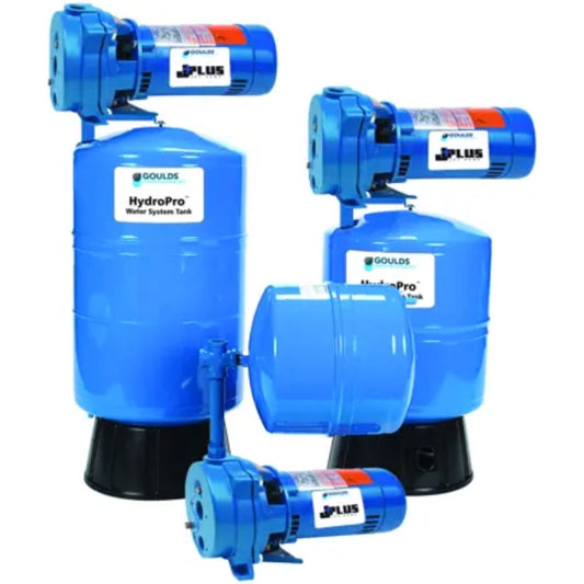 Goulds J05L J+ Series Convertible Jet Pump & Tank Package (1/2 HP, Single Phase, 115/230V, V60MP Tank)