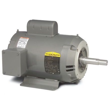 Baldor JML1406T Close Coupled Pump Motor (3 HP, Single Phase, 115/208/230V, 3450 RPM, 60 Hz, 182JM, 3628L, ODP)