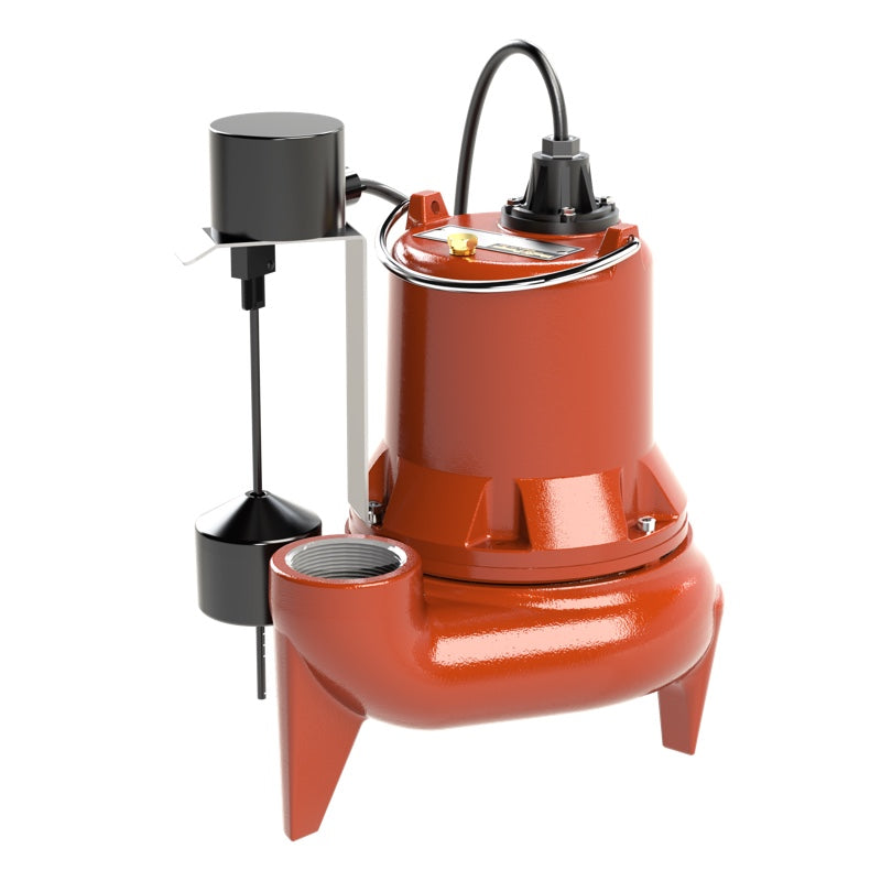 Liberty LE51AV LE-Series Cast Iron Submersible Sewage Pump (1/2 HP, Single Phase, 115V, Automatic, 10' Cord)