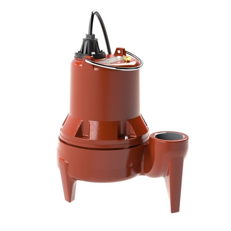 Liberty LE51M-5 LE-Series Cast Iron Submersible Sewage Pump (1/2 HP, Single Phase, 115V, Manual, 50' Cord)