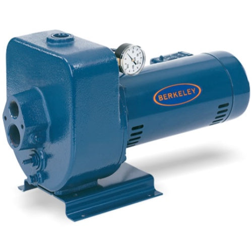 Berkeley 15LT2 Horizontal Multi-Stage Cast Iron Convertible Deep Well Jet Centrifugal Pump (1-1/2 HP, Single Phase, 115/230V)