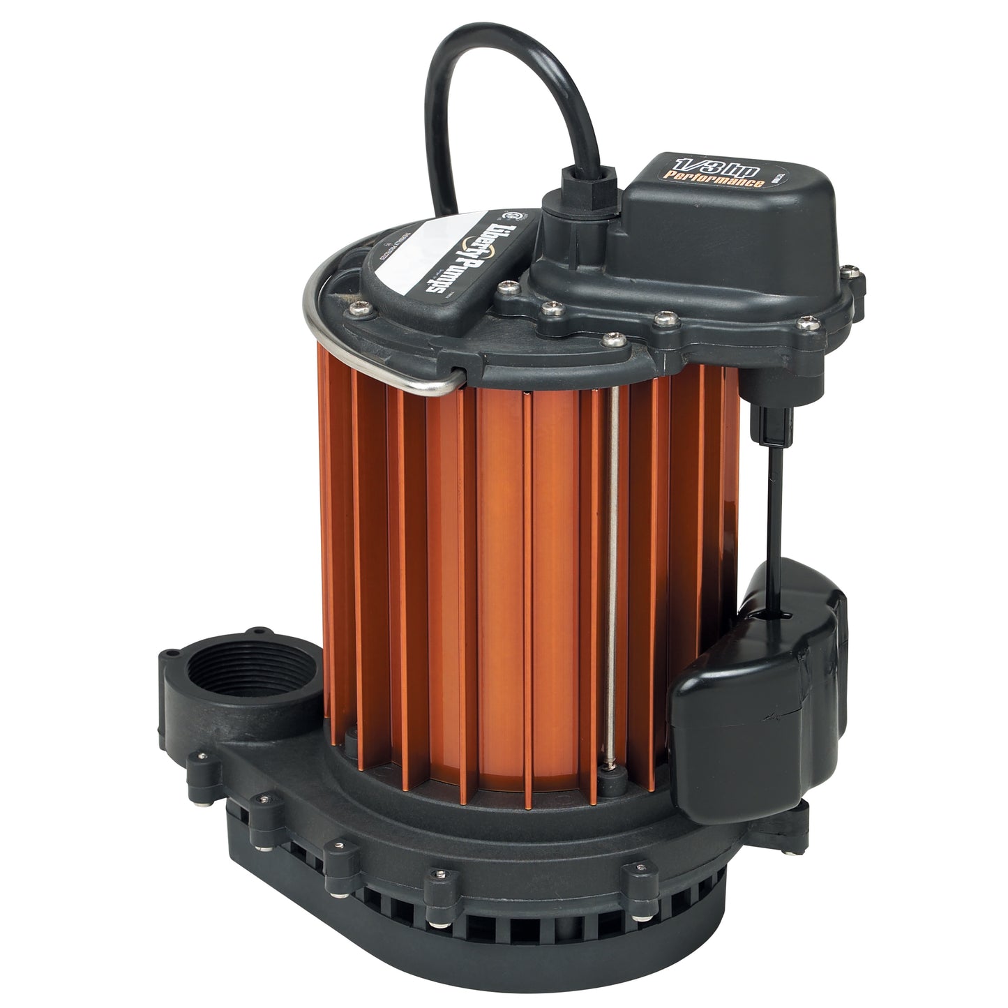 Liberty 237-2 Powder Coated Aluminum Submersible Sump Pump (1/3 HP, Single Phase, 115V, Automatic, 25' Cord)