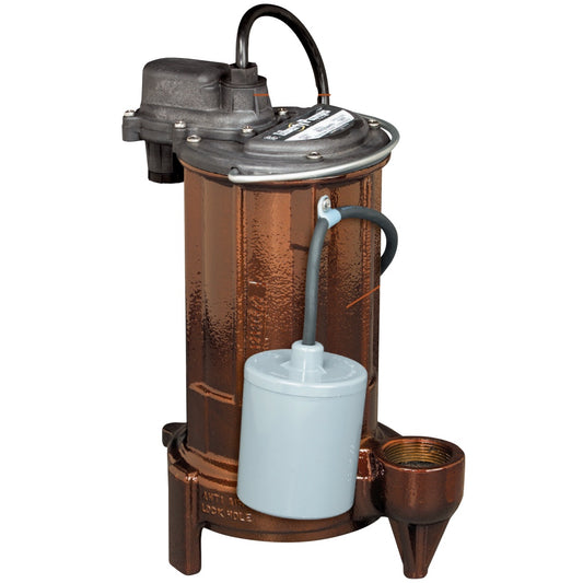 Liberty 281-5 Cast Iron Submersible Sump/Effluent Pump (1/2 HP, Single Phase, 115V, Automatic, 50' Cord)