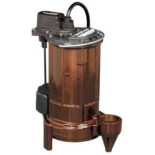 Liberty 287-2 Cast Iron Submersible Sump/Effluent Pump (1/2 HP, Single Phase, 115V, Automatic, 25' Cord)