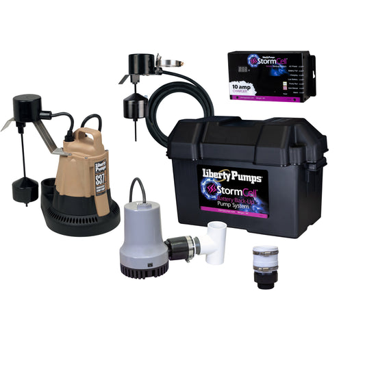 Liberty PCS37-441-10A Sump Pump Combo StormCell® 441-Series (1/3 HP, Single Phase, 115V)