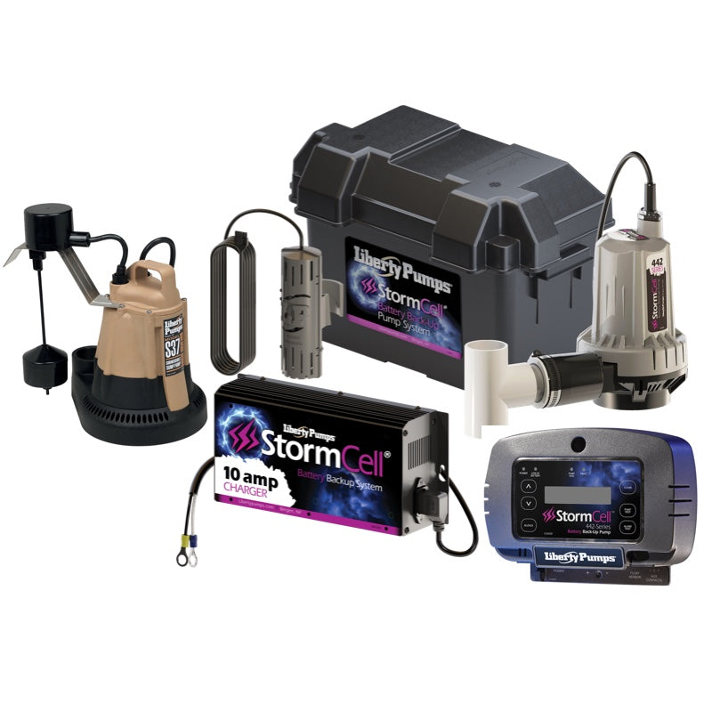 Liberty PCS37-442-10A Sump Pump Combo StormCell® 442-Series (1/3 HP, Single Phase, 115V)