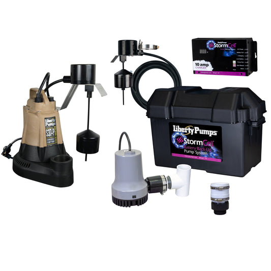 Liberty PCS37-P-441-10A Sump Pump Combo StormCell® 441-Series (1/3 HP, Single Phase, 115V)