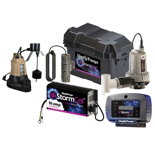 Liberty PCS37-P-442-10A Sump Pump Combo StormCell® 442-Series (1/3 HP, Single Phase, 115V)