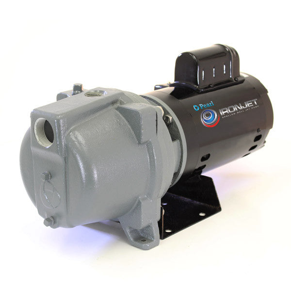 Pearl IRONJ-10F16P Shallow Well Self-Priming Jet Pump (1 HP, Single Phase, 115/230V)