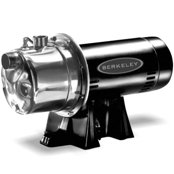 Berkeley 07SJH11C Stainless Steel Self-Priming Shallow Well Jet Pump (3/4 HP, Single Phase, 115/230V)