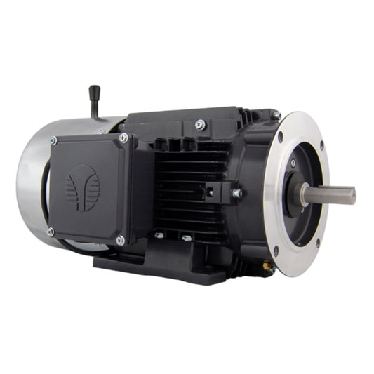 Techtop 1 HP CB3-AL-TF-56C-4-B-D-1-BRK NEMA Premium Efficiency Brake Motor (1 HP, Three Phase, 230V / 460V, 1800 RPM, 56C, TEFC)