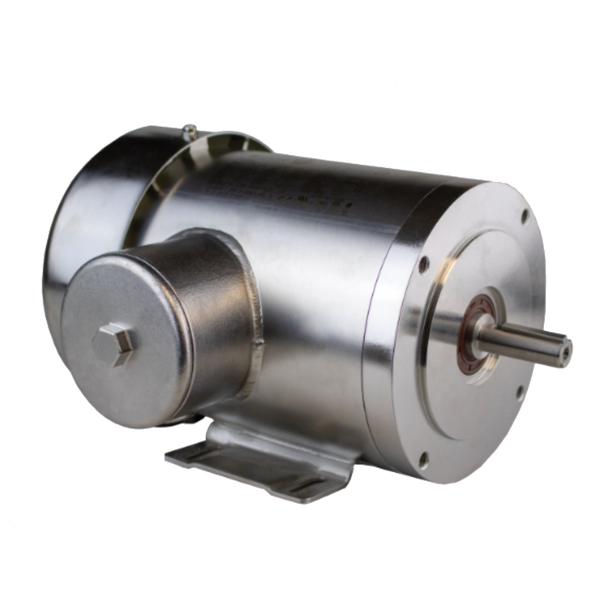 Techtop 1/2 HP SS3-TF-56C-4-D-0.5-RND NEMA Premium Efficiency Stainless Steel Electric Motor (1/2 HP, Three Phase, 230V / 460V, 1800 RPM, 56C, TEFC)