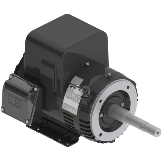 WEG 00536OS1B184JP-S Electric Motor - Rolled Steel (5 HP, Single Phase, 115/208-230V, 3600 RPM, 60 Hz, 182/4JP, IC01, ODP, Foot-Mounted)