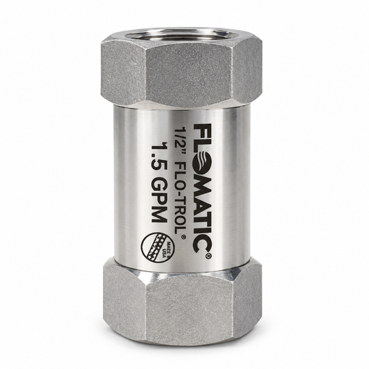 Flomatic CDB1.5 1/2" Flo-Trol® CDB – Stainless Steel Flow Control Valve (1.5 GPM)