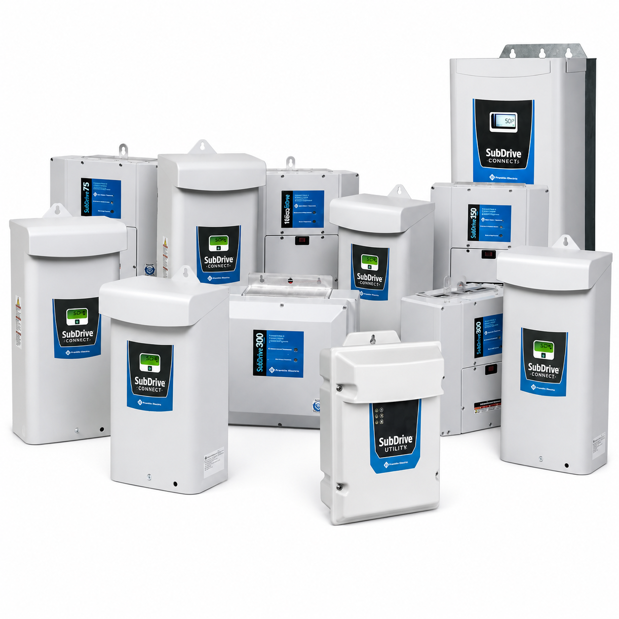 Franklin Electric item 5870203384 SubDrive75 N4, NEMA 4 with Pressure Sensor (3 Phase Maximum Motor 1.5 HP, Maximum Output Current 5.9 A, Maximum Input Power 2400 W)
